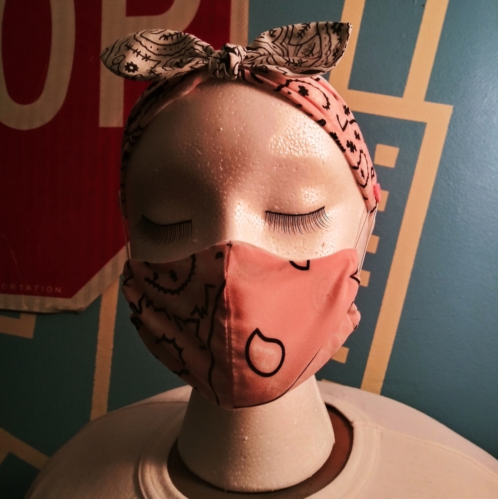 Youth size mask and headband